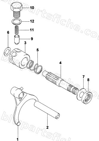 DIFFERENTIAL LOCK ASSEMBLY diagram