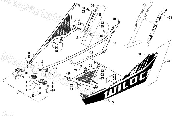 DOOR ASSEMBLY diagram