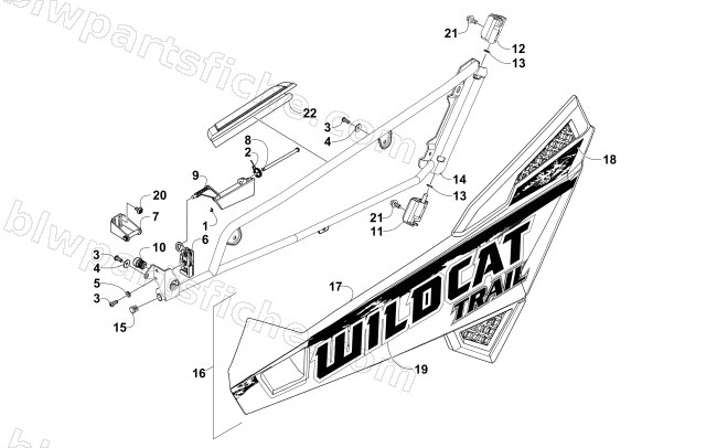 DOOR ASSEMBLY diagram