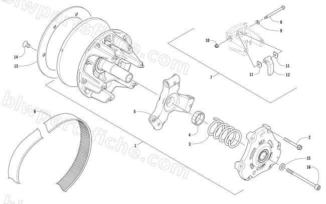 DRIVE CLUTCH diagram