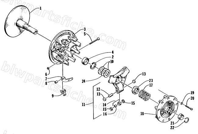 DRIVE CLUTCH diagram