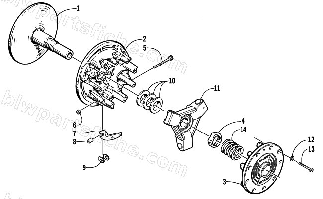 DRIVE CLUTCH diagram