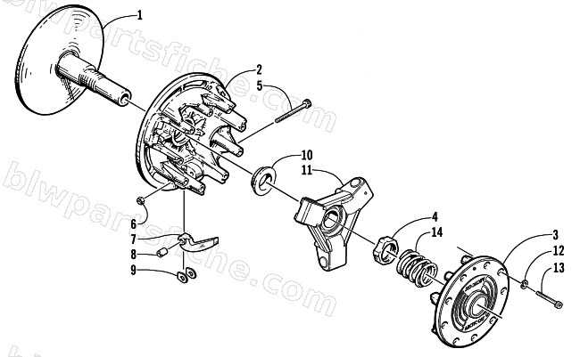 DRIVE CLUTCH (International) diagram