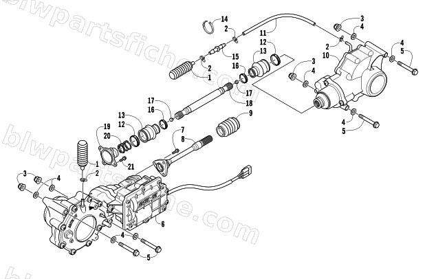 DRIVE TRAIN ASSEMBLY diagram