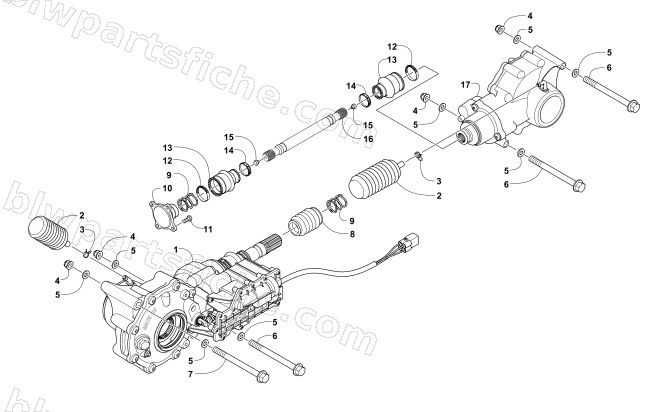 DRIVE TRAIN ASSEMBLY diagram