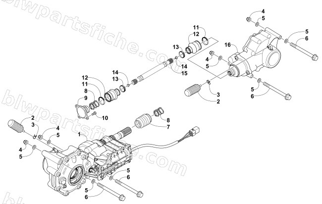 DRIVE TRAIN ASSEMBLY diagram