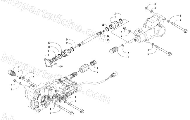 DRIVE TRAIN ASSEMBLY diagram