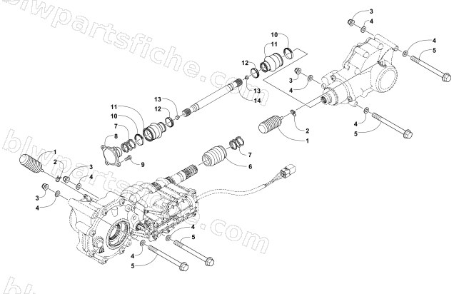 DRIVE TRAIN ASSEMBLY diagram