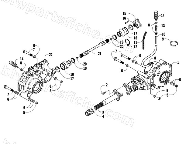 DRIVE TRAIN ASSEMBLY diagram