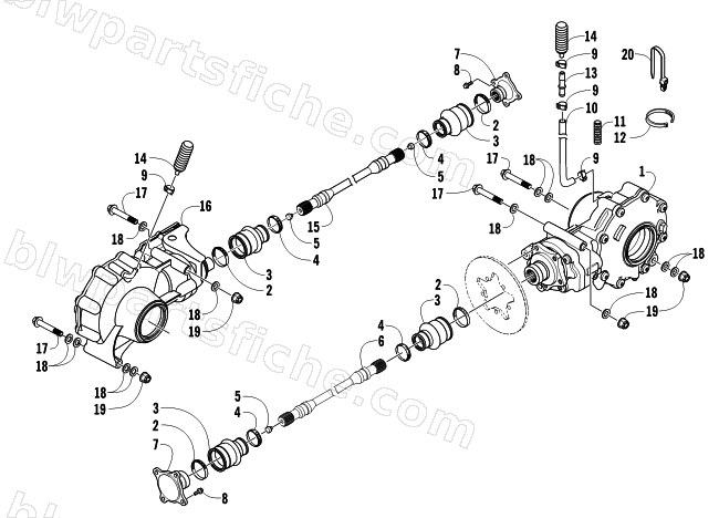 DRIVE TRAIN ASSEMBLY diagram