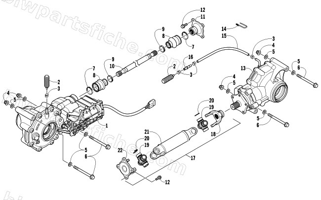 DRIVE TRAIN ASSEMBLY diagram