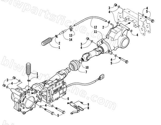 DRIVE TRAIN ASSEMBLY diagram