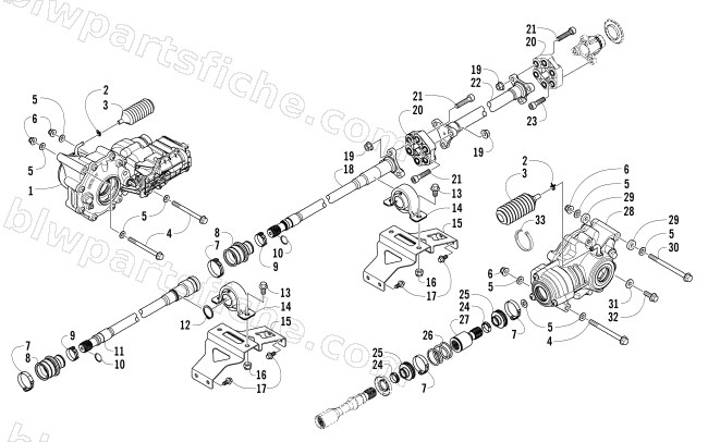 DRIVE TRAIN ASSEMBLY diagram