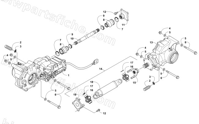 DRIVE TRAIN ASSEMBLY diagram
