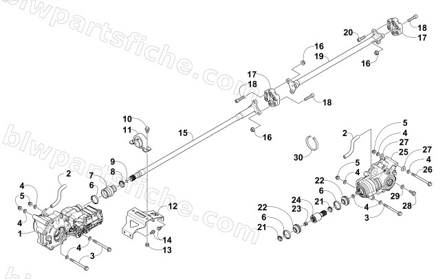 DRIVE TRAIN ASSEMBLY diagram