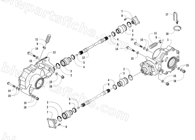 DRIVE TRAIN ASSEMBLY diagram