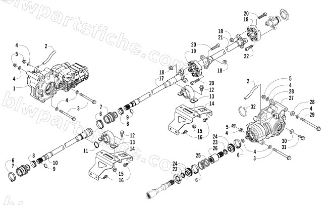 DRIVE TRAIN ASSEMBLY diagram