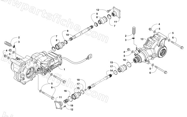 DRIVE TRAIN ASSEMBLY diagram
