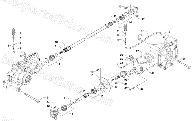DRIVE TRAIN ASSEMBLY diagram