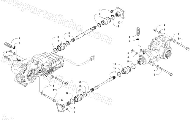 DRIVE TRAIN ASSEMBLY diagram