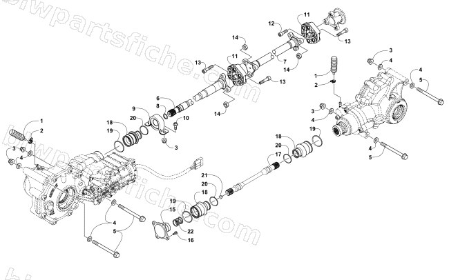 DRIVE TRAIN ASSEMBLY diagram