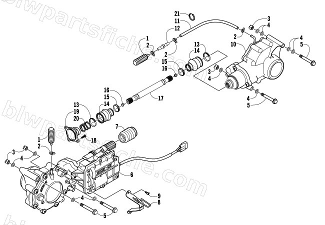 DRIVE TRAIN ASSEMBLY diagram