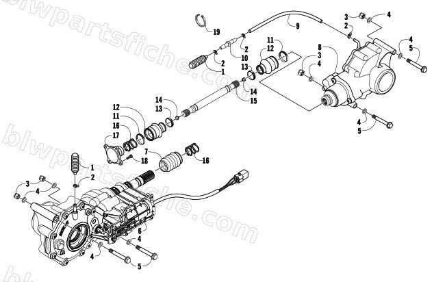 DRIVE TRAIN ASSEMBLY diagram
