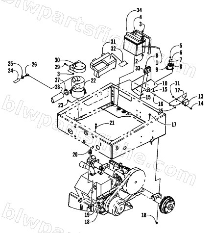 DRIVE TRAIN MOUNT ASSEMBLY diagram