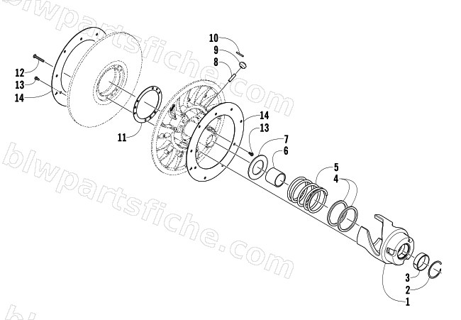 DRIVEN CLUTCH diagram