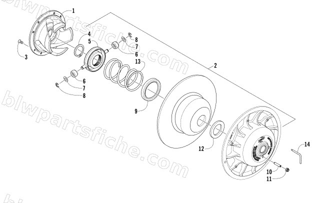 DRIVEN CLUTCH diagram