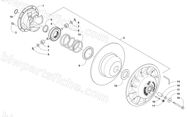 DRIVEN CLUTCH diagram