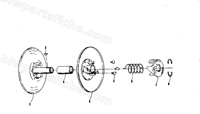 DRIVEN CLUTCH diagram