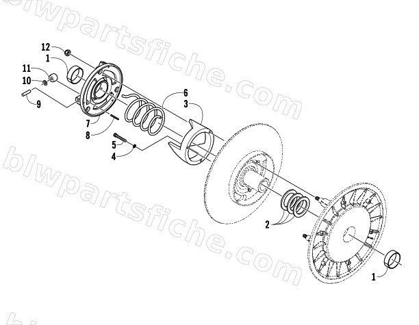 DRIVEN CLUTCH diagram