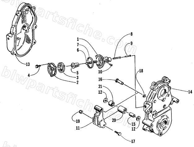 DROPCASE CHAIN TENSION ASSEMBLY diagram