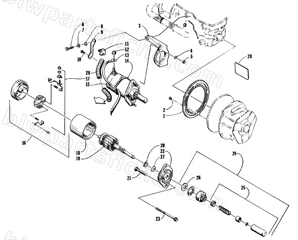 ELECTRIC START ASSEMBLY diagram