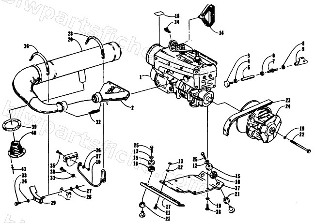 ENGINE AND RELATED PARTS diagram