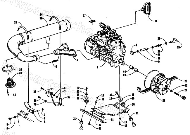 ENGINE AND RELATED PARTS diagram