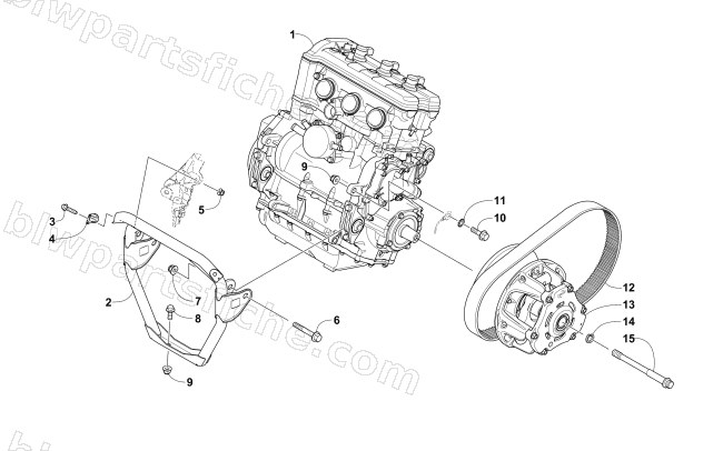 ENGINE AND RELATED PARTS diagram
