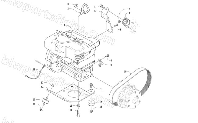 ENGINE AND RELATED PARTS diagram
