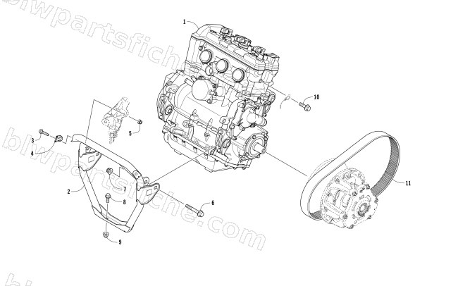ENGINE AND RELATED PARTS diagram