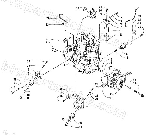 ENGINE AND RELATED PARTS diagram