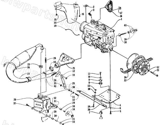 ENGINE AND RELATED PARTS diagram