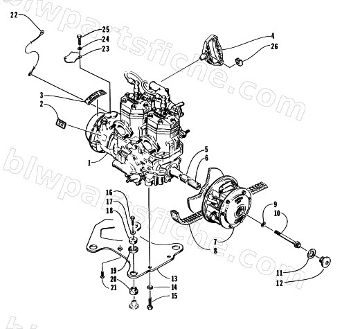 ENGINE AND RELATED PARTS diagram