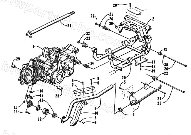 ENGINE AND RELATED PARTS diagram