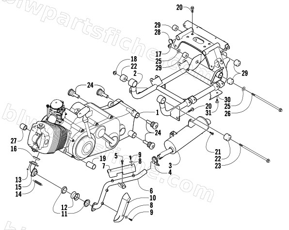 ENGINE AND RELATED PARTS diagram