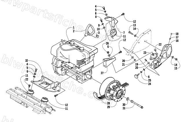 ENGINE AND RELATED PARTS diagram