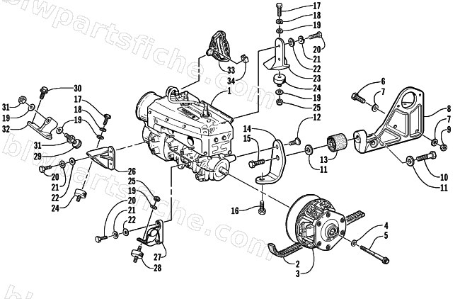 ENGINE AND RELATED PARTS diagram
