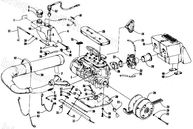ENGINE AND RELATED PARTS diagram