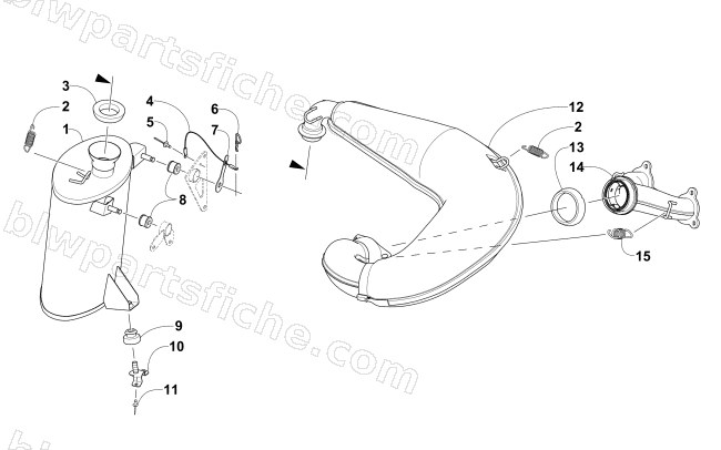 EXHAUST ASSEMBLY diagram