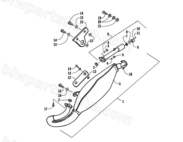 EXHAUST ASSEMBLY diagram